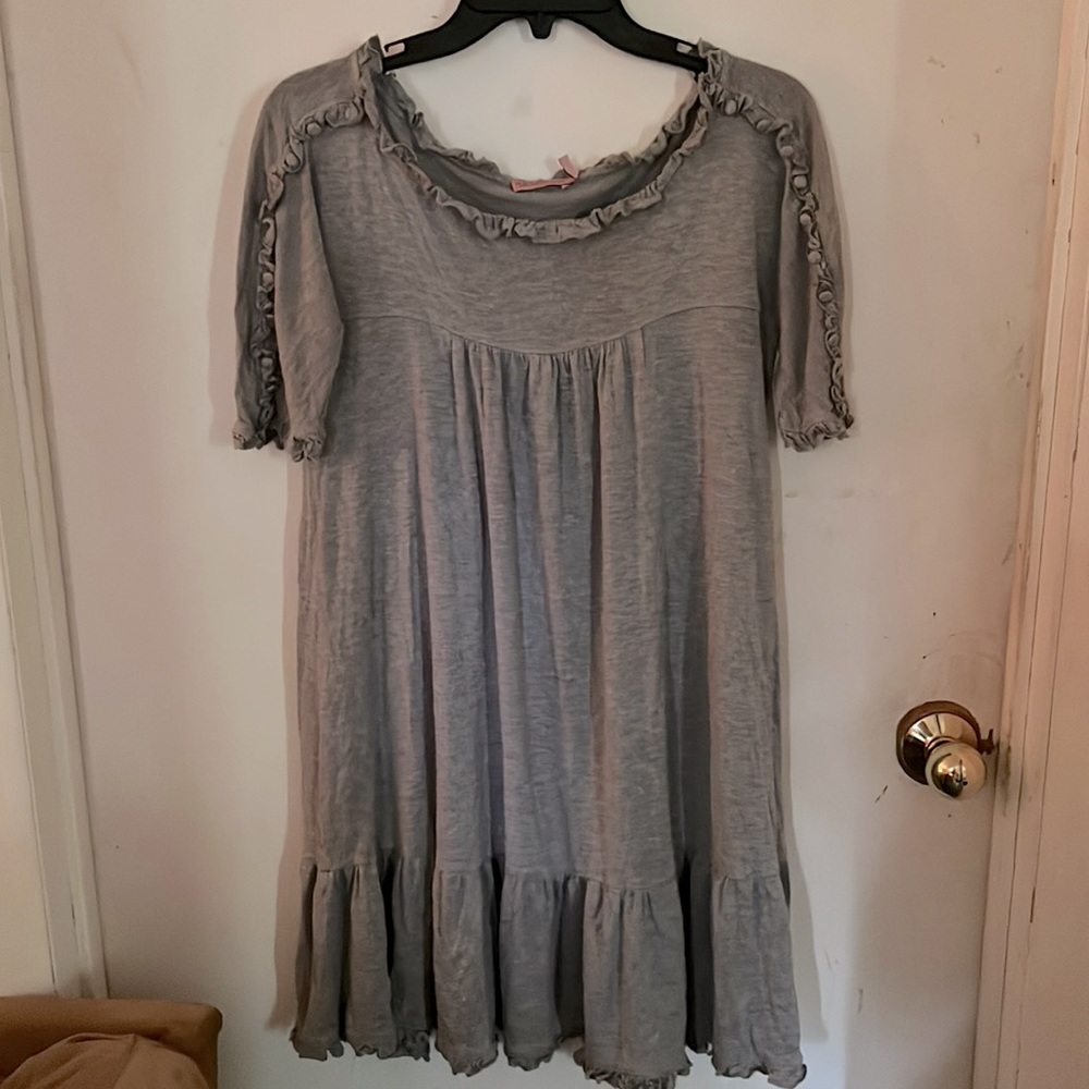 🌞 Juicy Couture Grey Dress with ruffled hem, original Juicy Y2K Size: Small
